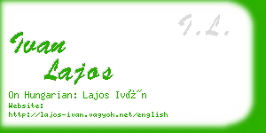 ivan lajos business card